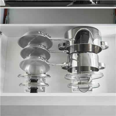 Ayarlanabilir Tencere Kapağı ve Tava Düzenleyici Beyaz 40 cm