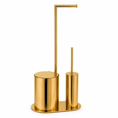 Banyo 3lü Hareketli Wc Set Altın 71x33x21 cm
