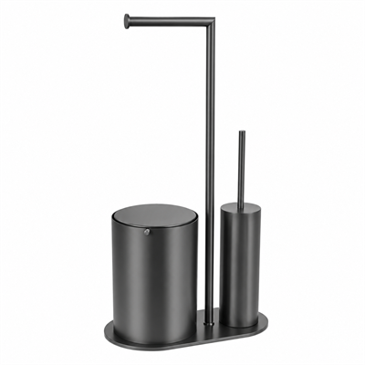 Banyo 3lü Hareketli Wc Set Füme 71x33x21 cm