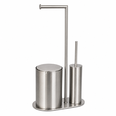 Banyo 3lü Hareketli Wc Set Nikel Saten Mat 71x33x21 cm