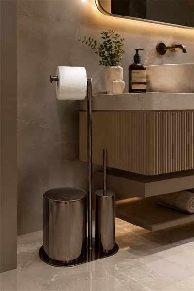 Banyo 3lü Hareketli Wc Set Rose 71x33x21 cm