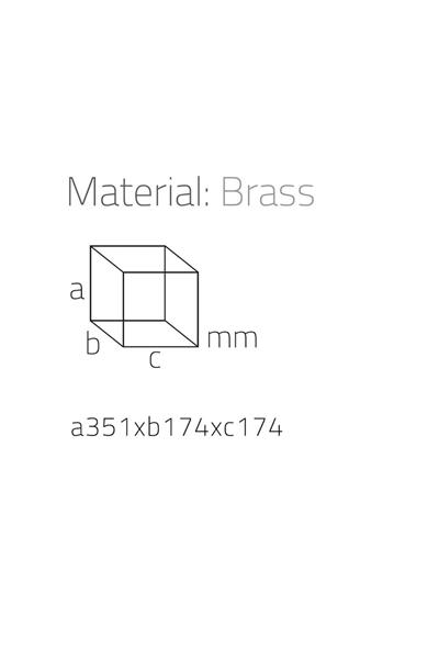 Banyo Çöp Kovası 3 Lt Antik 332x175x175 mm