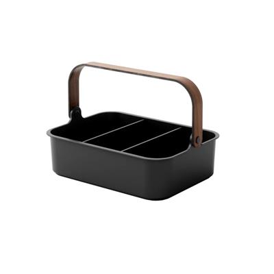 Bellwood Büyük Boy İstiflenebilir Kutular Siyah/Ceviz Renk