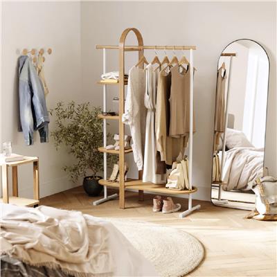 Bellwood Elbise Rafı Beyaz/Doğal