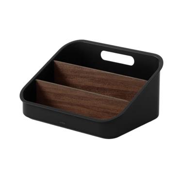 Bellwood Organizatör Siyah/Ceviz 29x20x17 cm