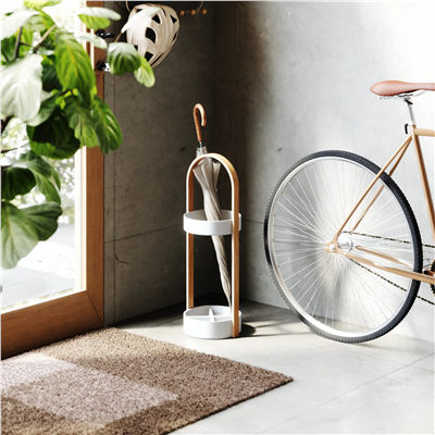 Bellwood Şemsiye Standı Beyaz-Doğal 68 cm