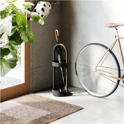 Bellwood Şemsiye Standı Siyah-Ceviz 68 cm