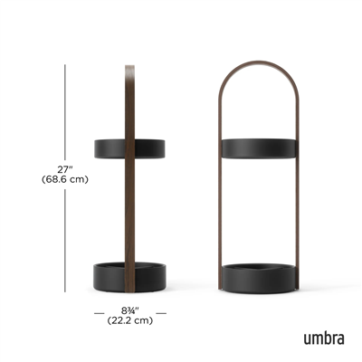 Bellwood Şemsiye Standı Siyah-Ceviz 68 cm