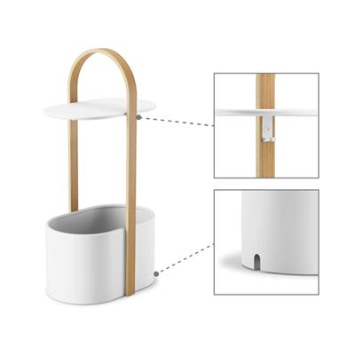 Belwood Beyaz Yan Sehpa 30 x 28 x 72 cm