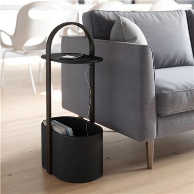 Belwood Siyah Yan Sehpa 30 x 28 x 72 cm