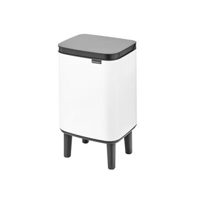 Beyaz Ayaklı Çöp Kutusu 4 L