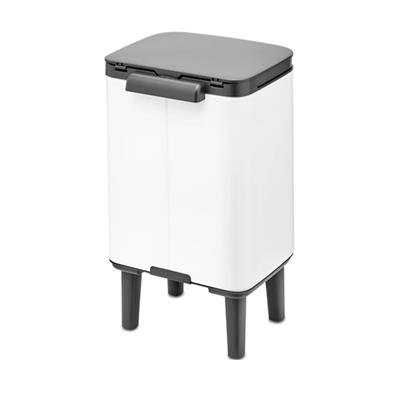 Beyaz Ayaklı Çöp Kutusu 4 L
