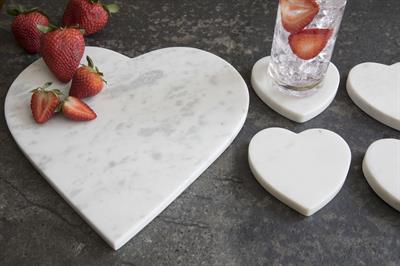 Beyaz Mermer & Ahşap Kek Ve Pasta Standı 28 X 1,5 Cm