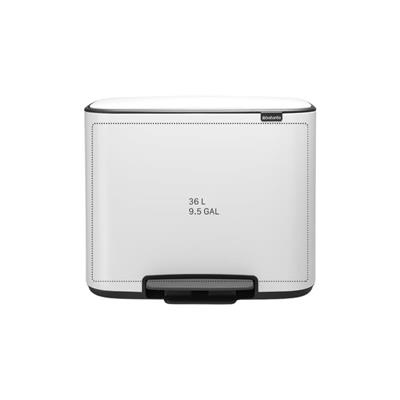 Beyaz Pedallı Çöp Kutusu 36 L