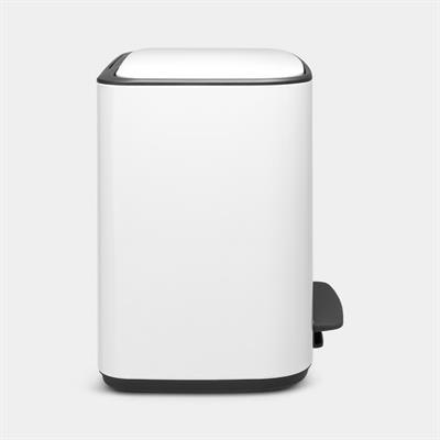 Beyaz Pedallı Çöp Kutusu 36 L