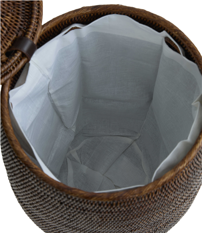 Biarritz Hasır Sepet (Pamuklu Çanta) Kahverengi 34/20x50 cm