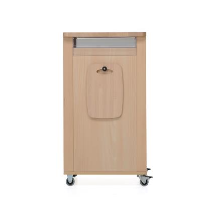 Bistrot Yeni Ahşap Mutfak Arabası Doğal Renk