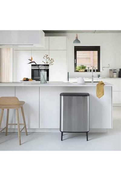 Bo Fpp Matt Steel Hı Dokunmatik Çöp Kutusu 60L