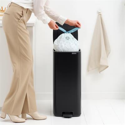 Bo Matt Black Pedallı Çöp Kutusu 30 L 