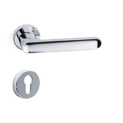 Bolıvar Rozetli Kapı Kolu Takımı Krom  Renk