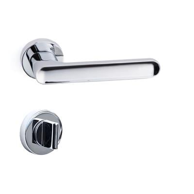 Bolıvar Rozetli Kapı Kolu Takımı Krom  Renk