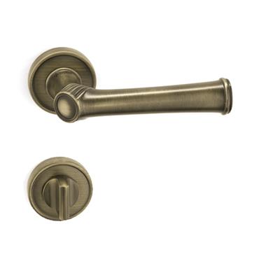 Bolıvıa Rozetli Kapı Kolu Takımı Antik Renk