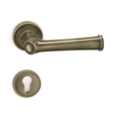 Bolıvıa Rozetli Kapı Kolu Takımı Antik Renk