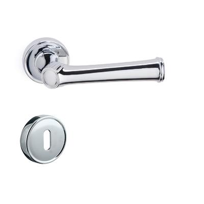 Bolıvıa Rozetli Kapı Kolu Takımı Krom Renk