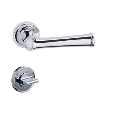 Bolıvıa Rozetli Kapı Kolu Takımı Krom Renk