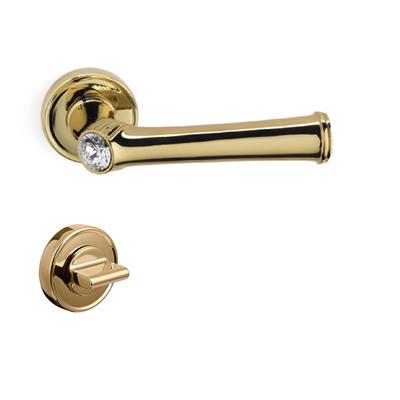 Bolıvıana Rozetli Kapı Kolu Takımı Altın  Renk