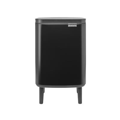 Brabantıa-Bo Hı Mat Siyah Ayaklı Çöp Kutusu 7L