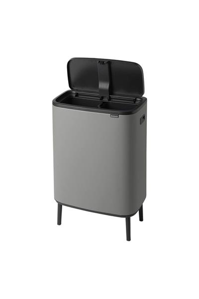Brabantia Çöp Kutusu Bo Touch Bin Kapak 30+30 Lt Beton Gri 130663