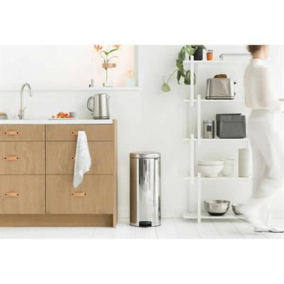 Brabantia Newıcon Brıllıant Steel Pedallı Çöp Kutusu 30L bra 114366