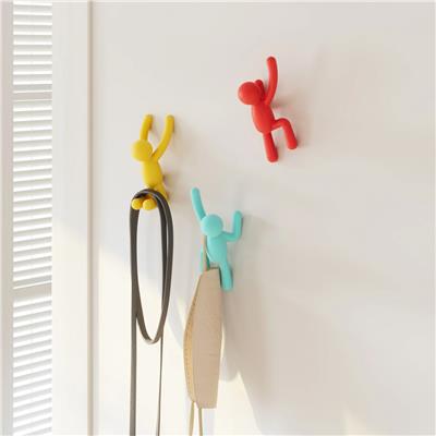 Buddy Duvar Kancaları, 3lü Set Çok Renkli
