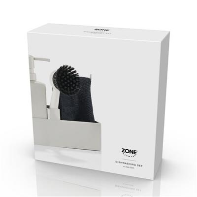 Bulaşık Yıkama Seti 4 Parça Sıcak Gri