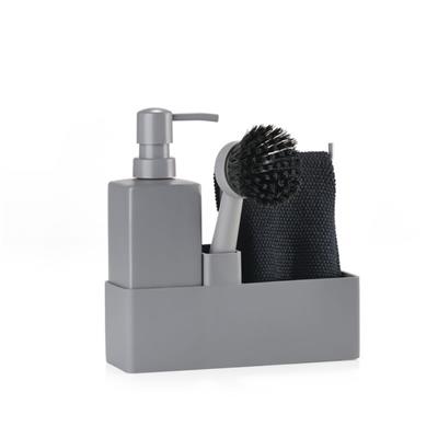 Bulaşık Yıkama Seti 4 Parça Soğuk Gri