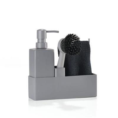 Bulaşık Yıkama Seti 4 Parça Soğuk Gri