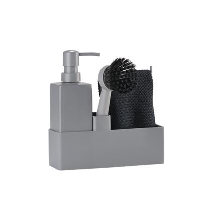 Bulaşık Yıkama Seti 4 Parça Soğuk Gri