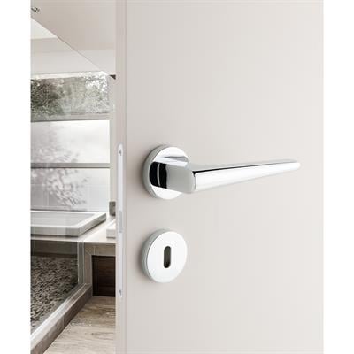 Butto Rozetli Kapı Kolu Takımı Krom Renk