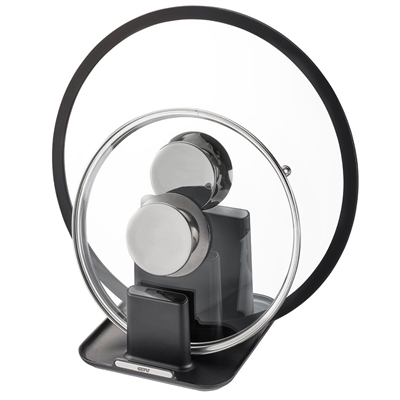 Caddy Çoklu Mutfak Tutucu Paslanmaz Çelik Siyah