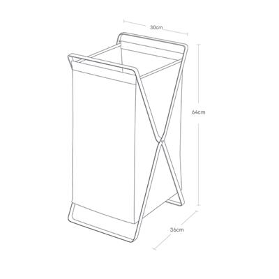 Yamazaki Çamaşır Sepeti Beyaz 45 Litre