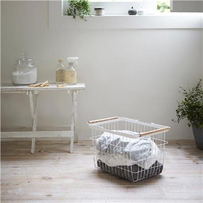 Çamaşır Sepeti Orta Boy Beyaz