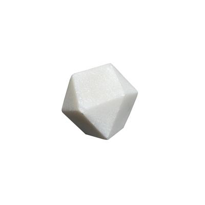 Beyaz Düğme Kulp / Doğal Taş Çap 25 mm