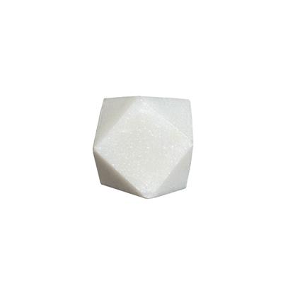 Beyaz Düğme Kulp / Doğal Taş Çap 25 mm
