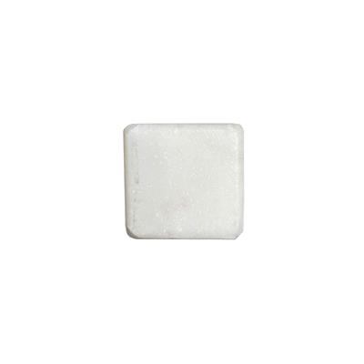 Beyaz Düğme Kulp / Doğal Taş Çap 25 mm