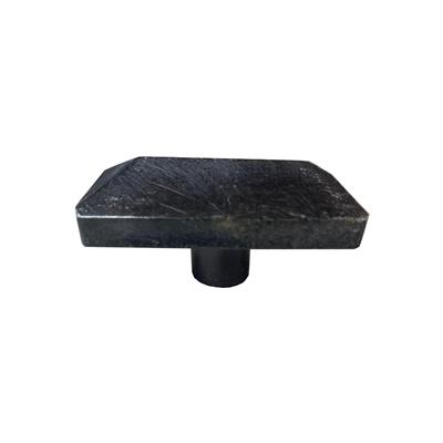 Siyah Düğme Kulp / Doğal Taş Çap 25 mm X 50 mm