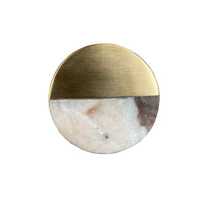 Kum/Mat Sarı Düğme Kulp Çap 38 mm 