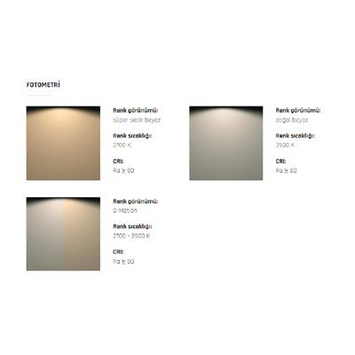 Çekmeceli Dolaplar İçin Led Armatür - Hıddı D-M 3W 24Vdc F03