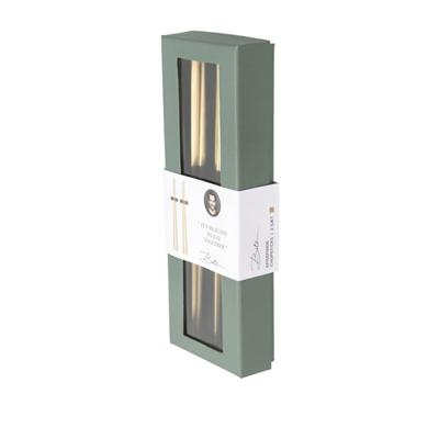 Çelik Çubuklar 2 Set Mat Pirinç 23 Cm