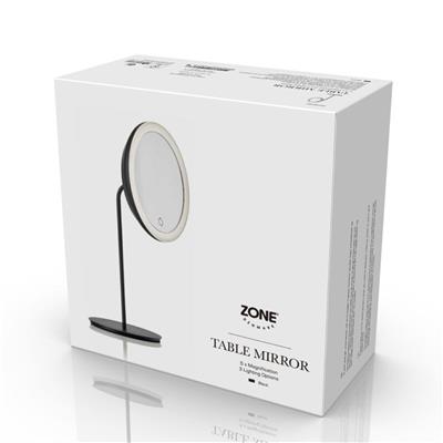 Çelik/Cam Masa Aynası 5X Zoom Siyah